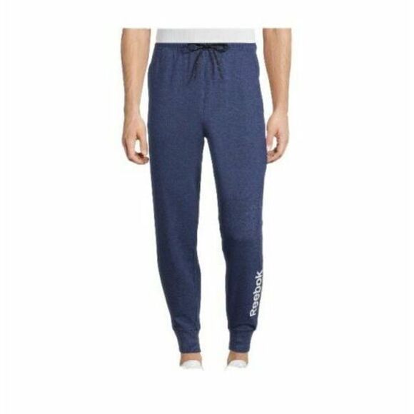 Reebok Men's Size Large Blue Depths Heather Loungewear Jogger Pants - Picture 1 of 3